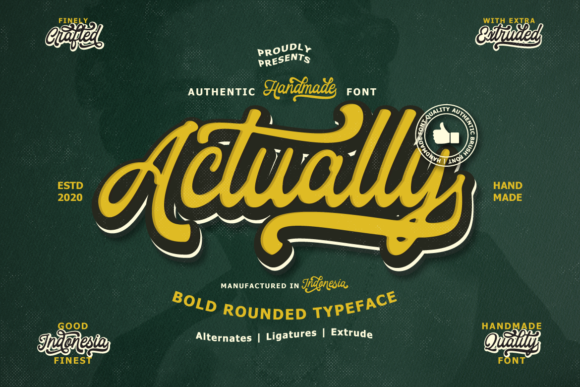 Actually: A Handwritten Font for Creative Web Design