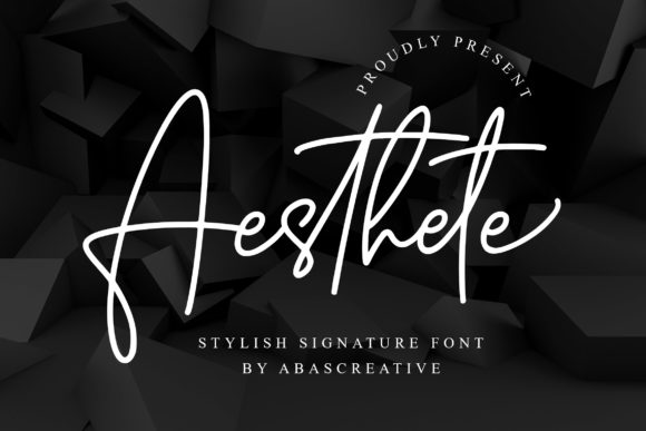Aesthete: A Stylish Script Font for Editorial Design