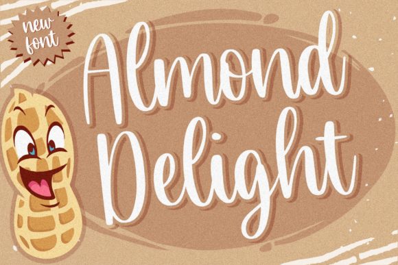 Almond Delight: A Handwritten Font for Crafters and Creators