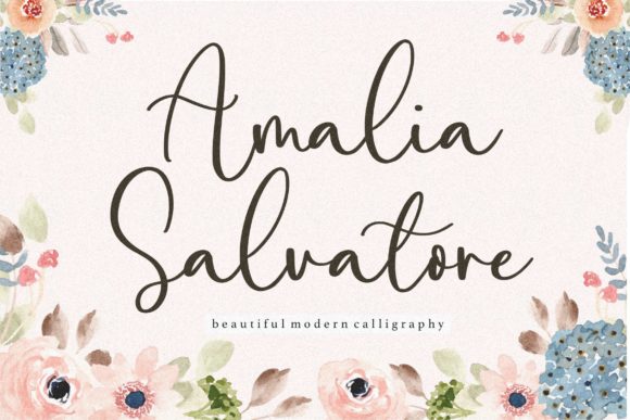 Amalia Salvatore: A Friendly Handwritten Font for Creative Projects