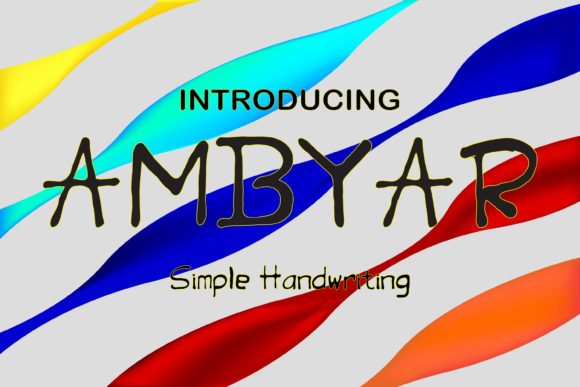 Ambyar: A Unique Display Font for Editorial Elegance