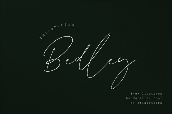 Bedley: A Handwritten Font for Polished Web Design