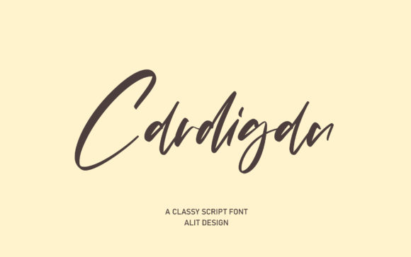 Cardigan: A Handwritten Font for Elegant Editorial Design