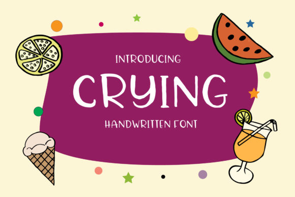 Discover Crying: A Handwritten Font for Editorial Charm