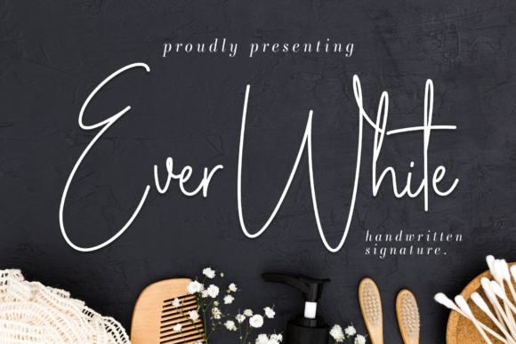 Discover the Charm of Ever White: A Perfect Script Font