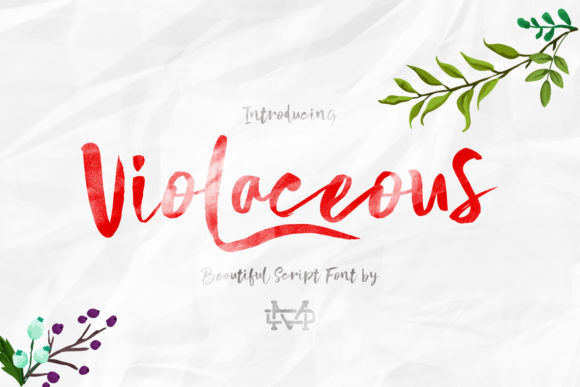 Discover Violaceous: A Delicate Handwritten Font for Branding