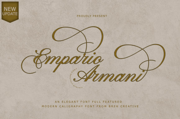 Empario Armani: A Handwritten Font for Elegant Branding