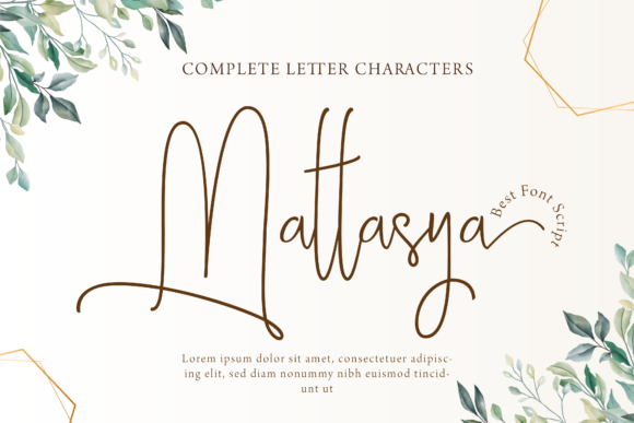 Enhance Your Brand with Mattasya: A Charming Script Font