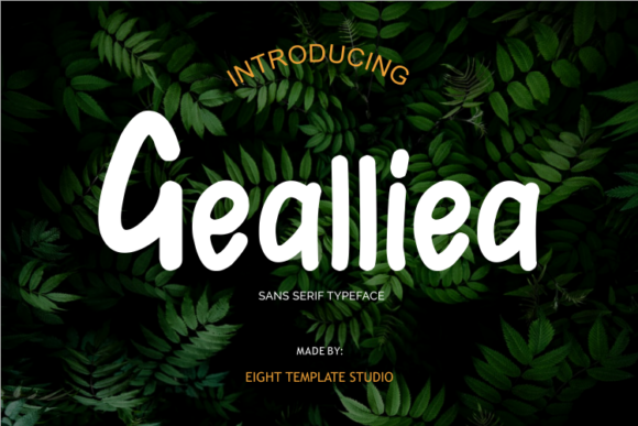 Gealliea: A Handwritten Font for Editorial Charm