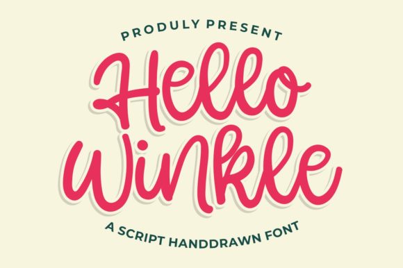 Hello Winkle: A Sweet, Soft Hand-Lettered Script Font