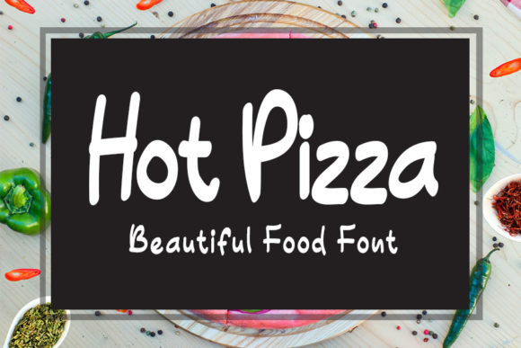 Hot Pizza: A Charming Handwritten Font for Editorial Design