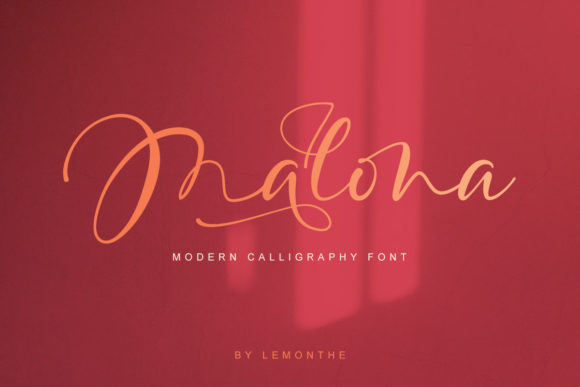 Malona: A Timeless Script Font for Elegant Campaigns