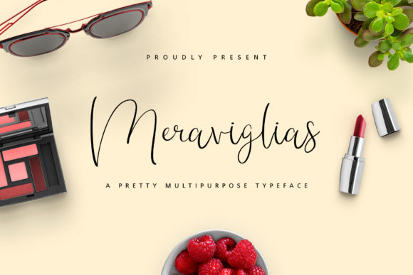 Meraviglias: A Handwritten Font for Creative Makers