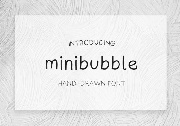 Minibubble: A Delicate and Elegant Handwritten Font