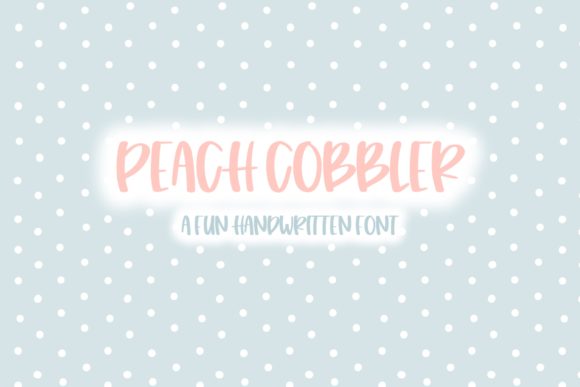Peach Cobbler: A Charming Font for Editorial Design