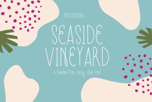 Seaside Vineyard: A Handwritten Font for Elegant Web Design