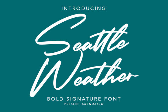 Seattle Weather: A Handwritten Font for Creative Makers