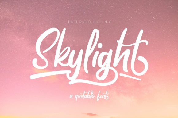 Skylight: Elevate Your Campaign with a Handwritten Font
