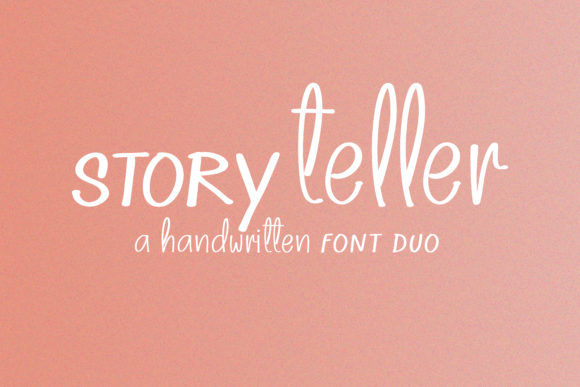 Storyteller: A Handwritten Font for Editorial Elegance