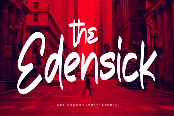 The Edensick: A Bold and Flowing Handwritten Font for Web Design