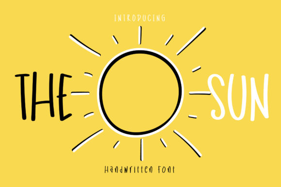 The Sun: A Charming Handwritten Font for Creative Projects