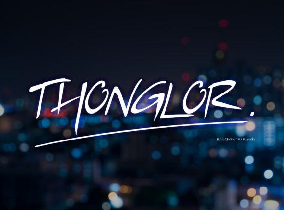 Thonglor: A Handwritten Font for Elegant Branding