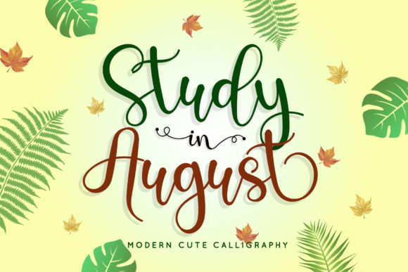 Transform Your Brand with Study in August Font