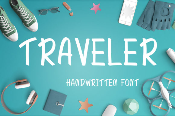 Traveler: A Charming Handwritten Font for Editorial Design
