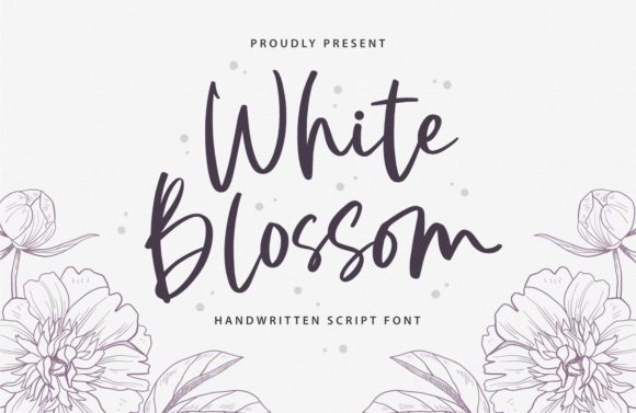 White Blossom: Elevate Your Campaigns with This Elegant Script Font